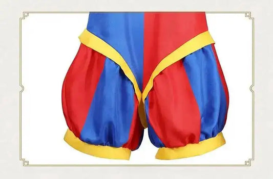 SS69 The Amazing Digital Circus Pomni Cosplay Costume Polyester Uniform Set