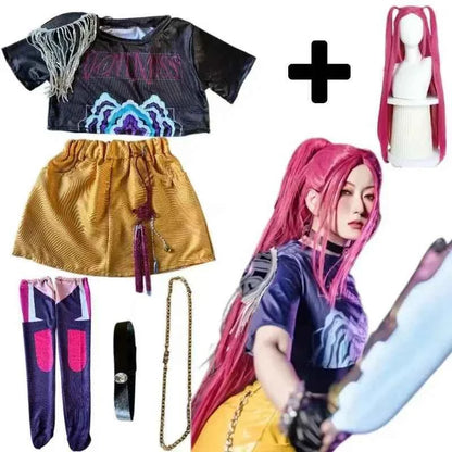 Cosplay Mira Cosplay Costume R Quality Mira Cosplay Wig Costume for Girl Halloween Stage 3D Printed Pattern Role Play Clothes