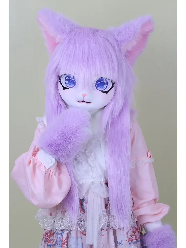 Furry Kigurumi Animal Cosplay Mask - Polyester Costume Head