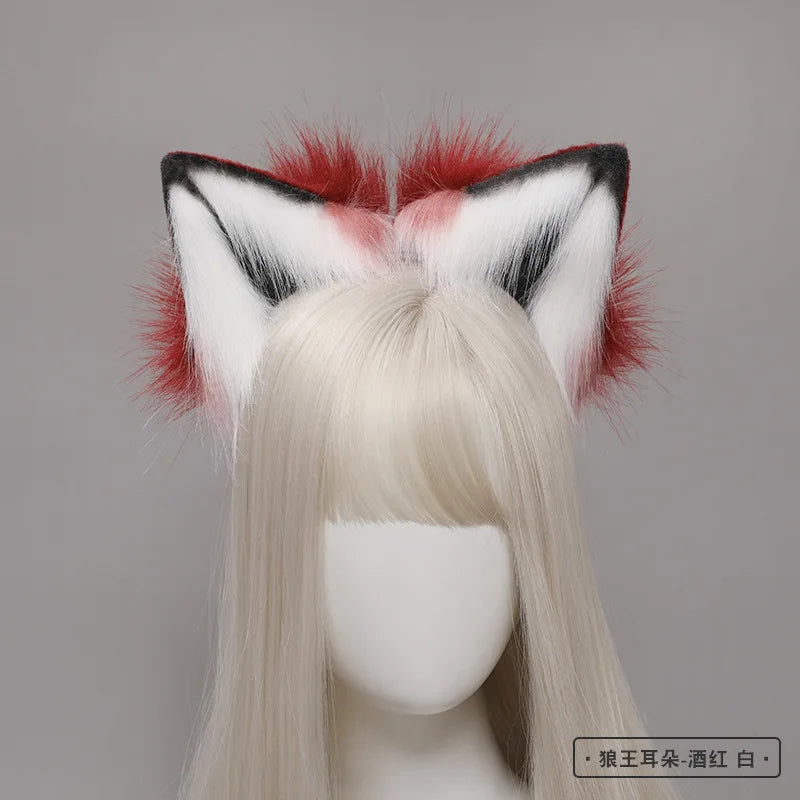 Handmade Faux Fur Fox Ears & Tail Cosplay Headband