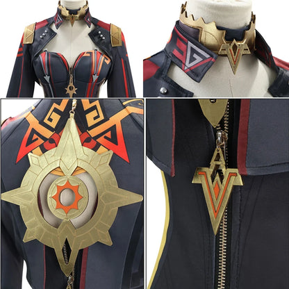 Mavuika Cosplay Costume Game Genshin Impact Uniform Earrings Sunglasses Pyro Archon Natlan God of War Halloween Party Women