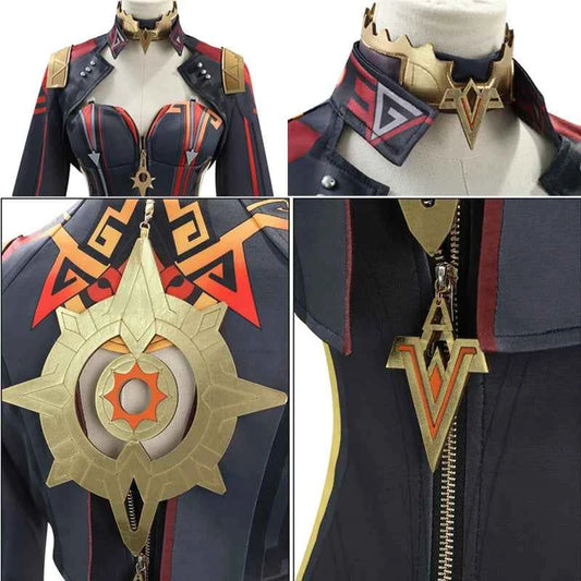 Mavuika Cosplay Costume Game Genshin Impact Uniform Earrings Sunglasses Pyro Archon Natlan God of War Halloween Party Women