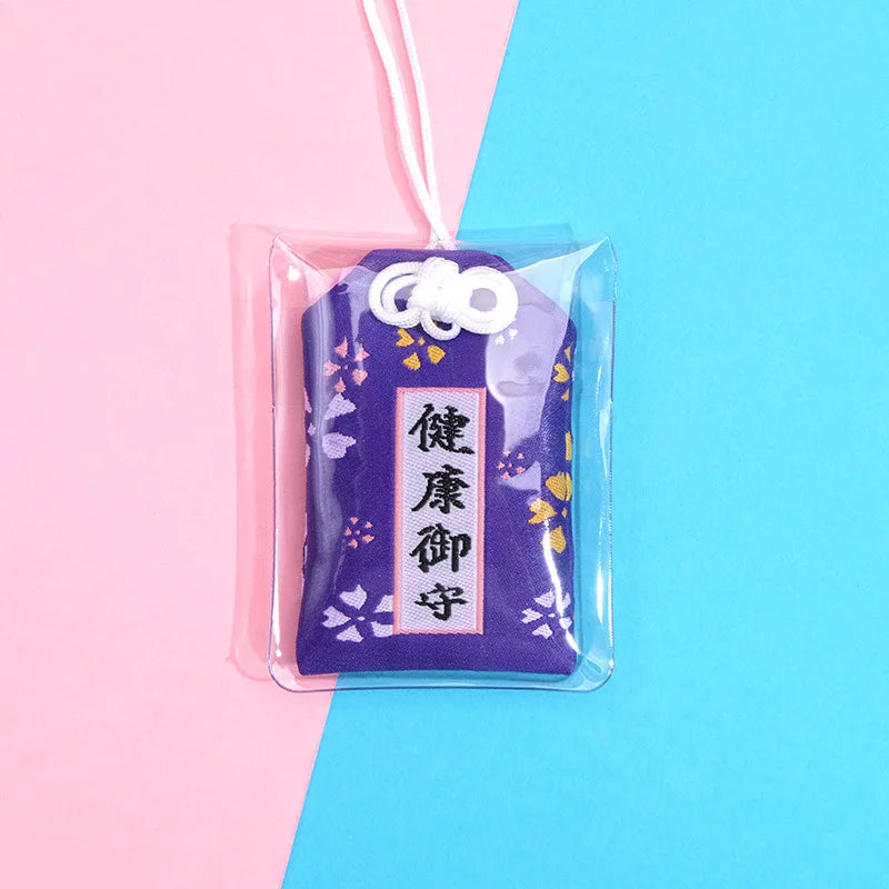 Japanese Prayer Omamori Pray Fortune Beauty Health Safety Lucky Charms Wealth Bag Guard Talisman Pendant Keychain Couple Gift - SS69