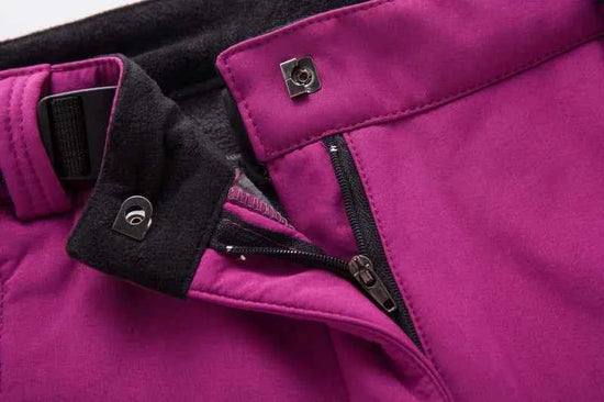 Women's Winter Thick Fleece Warm Pants Outdoor Softshell Sport Long Trousers Hiking Trekking Ski Waterproof Pants Plus Size 3XL