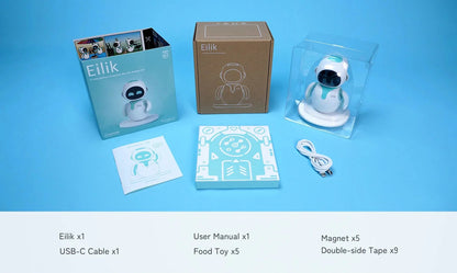 Original Eilik Smart Robot Electronic Automation Ai Robot Emotional Interaction Vocal Multiple Mode Cute Blue and Pink Gift SS69