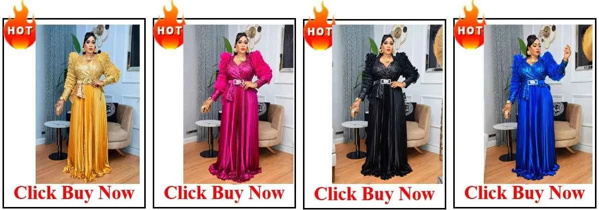 Elegant African Dresses for Women 2025 New Africa Clothing Plus Size Turkey Wedding Party Long Dress Dashiki Ankara Outfits Robe