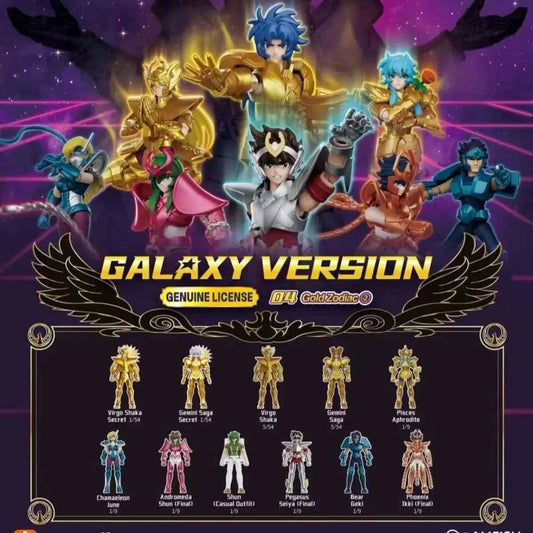 New 100% Original Blokees Saint Seiya Galaxy Version Vol.3 Anime Action Figure Model Toy Birthday Christmas Gift