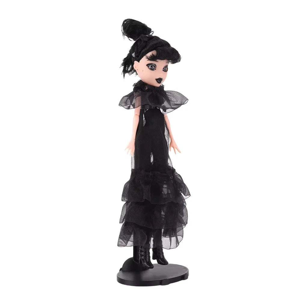 New Wednesday Addams Figure Cute Toy Addams Family Doll Room Decoration Model Children's Soothing Toys Birthday Christmas Gift SS69