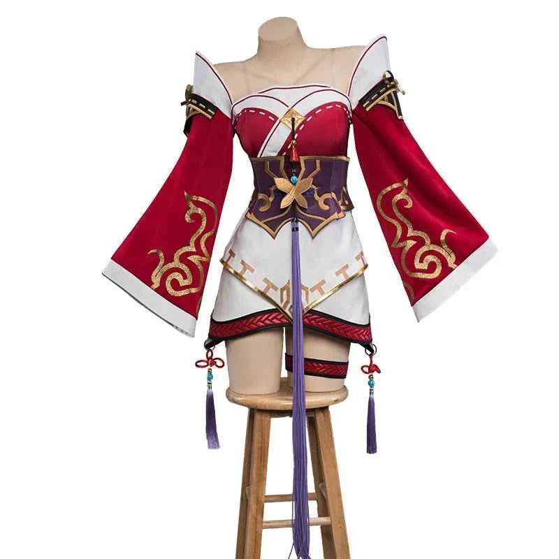 IN STOCK UWOWO Ahri Cosplay Game Ahri Champion Nine Tails Wildd Riftt Game Cosplay Costume Ahri Halloween Cosplay