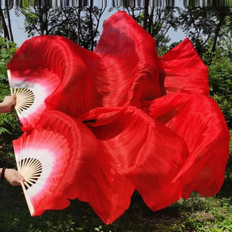 150cm Long Silk Veil Fan With LED Light Bamboo Silk Fan Practice and Stage Performance Dance Costumes Belly Dance Accessories SS69 11.69 color 3 no light / 1pc right hand