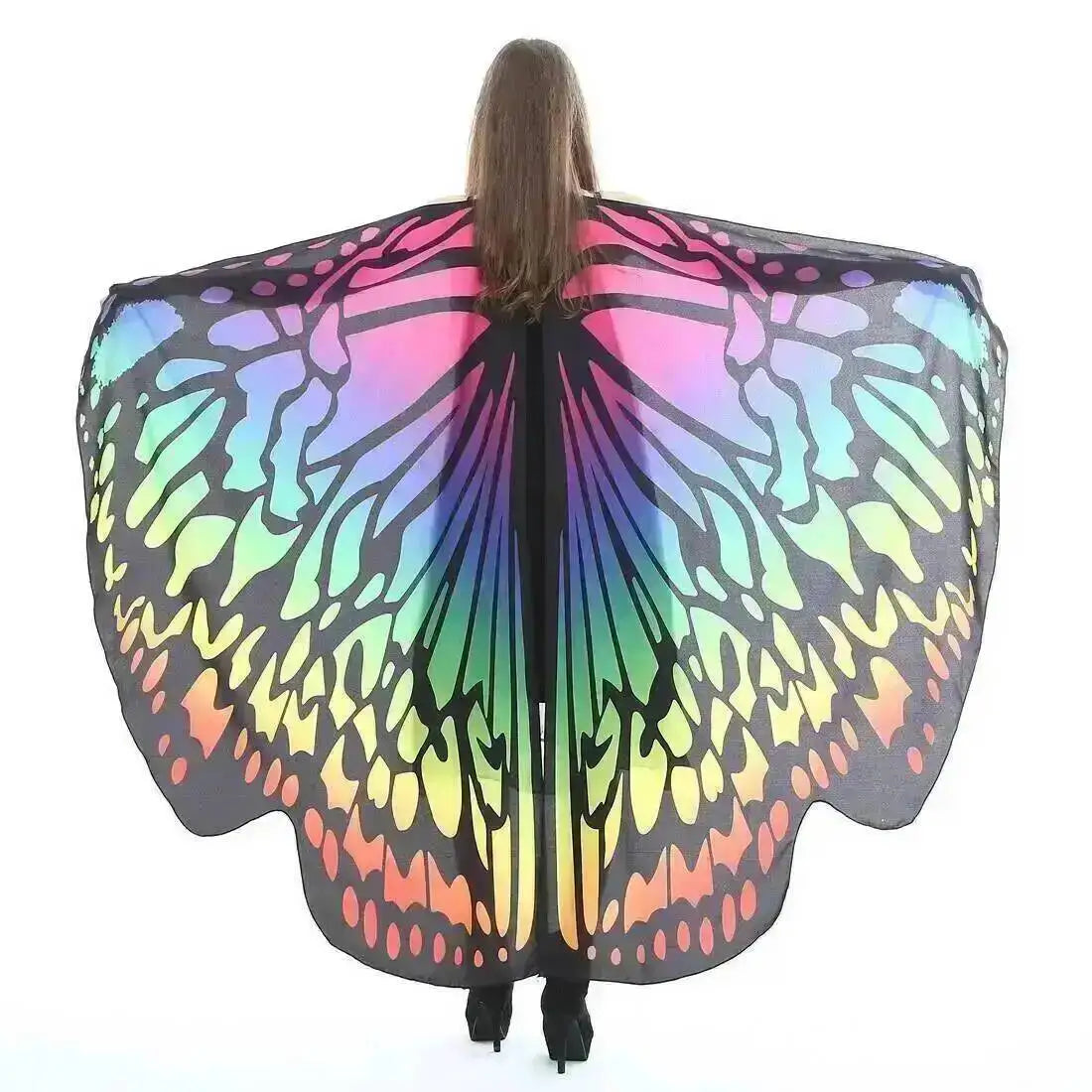 Adult Butterfly Wings Cape for Women Cosplay Costume