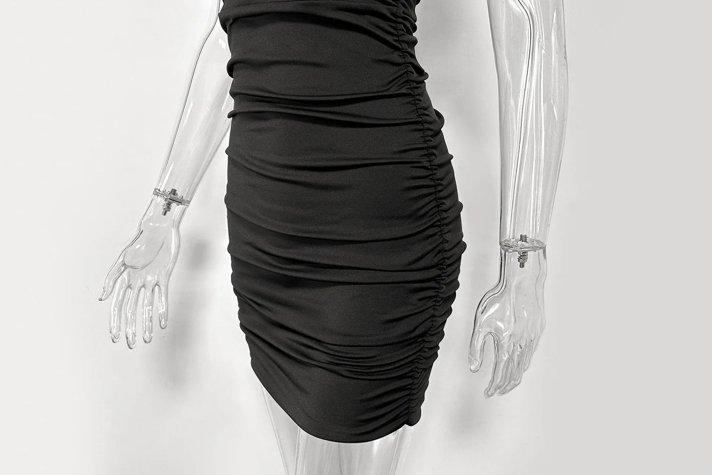 Summer Sexy Neck Lace-up Dress New Fishbone Hollow Pleated Suspender Mini Women Party Dresses Plus Size 9XL 8XL 7XL 6XL XXXXXL SS69