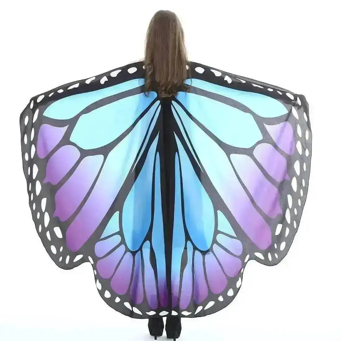 Adult Butterfly Wings Cape for Women Cosplay Costume
