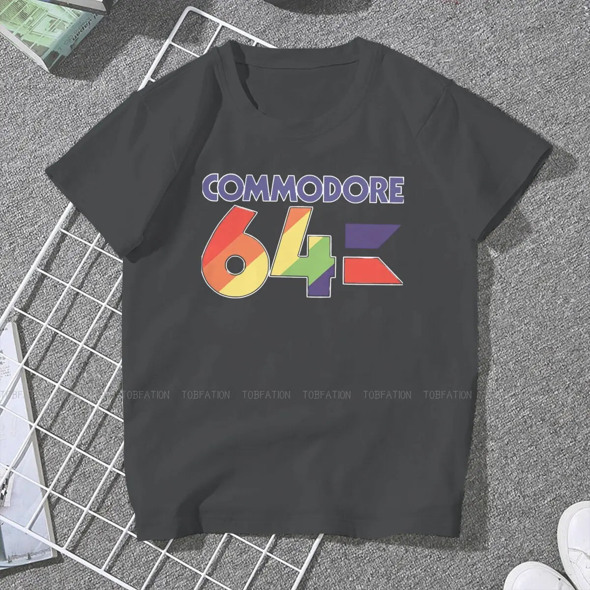 Colorful O Neck TShirt Commodore 64 Computer Fabric Original T Shirt Woman's Tops 5XL Fluffy SS69