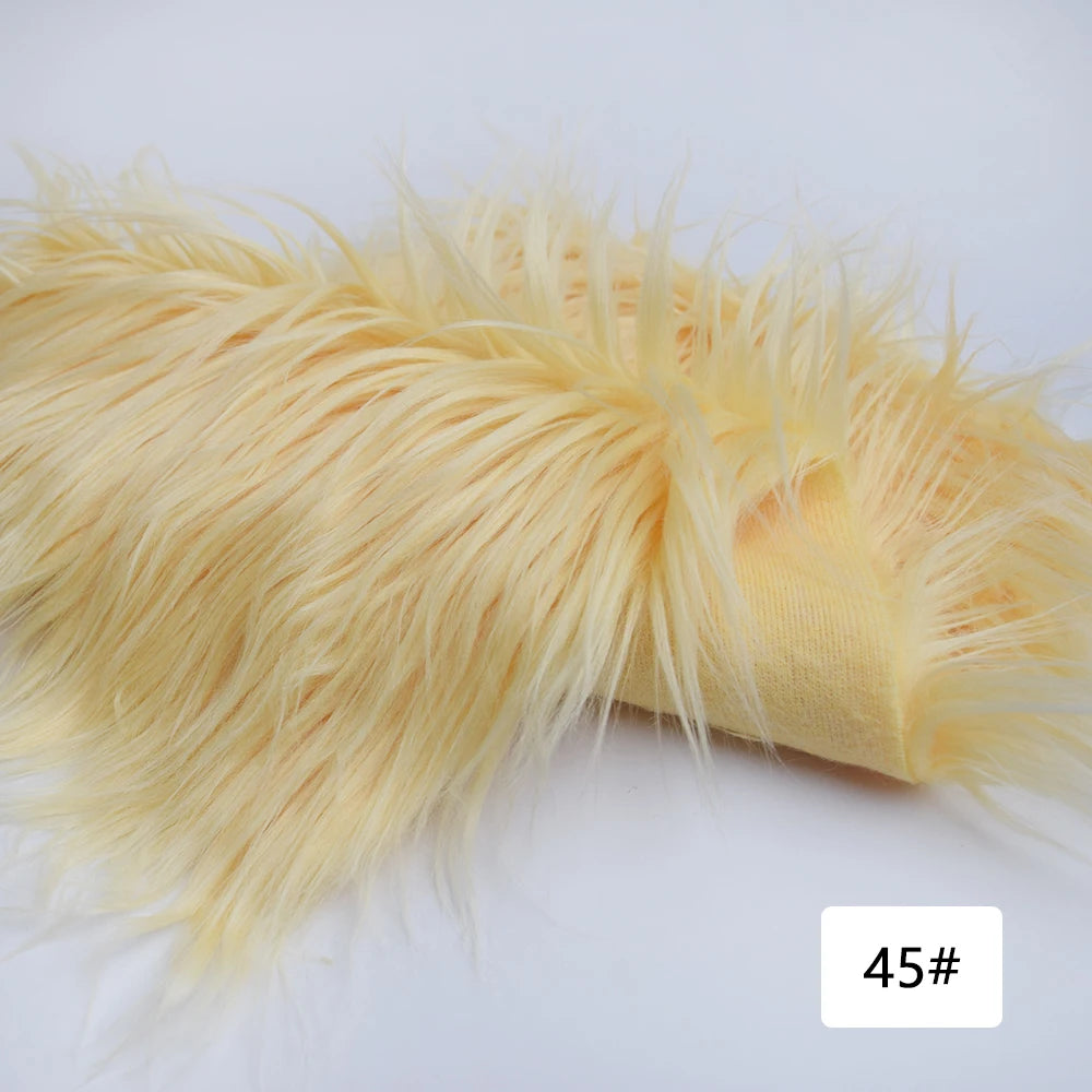 Faux Fur Fabric 8cm Long Pile Cosplay Patchwork Sheet