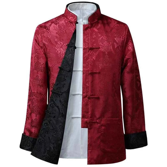 Chinese Styple New Dragon Year Shirt Kung Fu Coats Tang Suit Jacket Traditional Chinese Clothing Jackets Hanfu Men Clothing