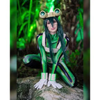 RUD Halloween MyHero Academia Froppy Tsuyu Asui Cosplay Costume Zentai Suit Women s suits  AdultsRUD