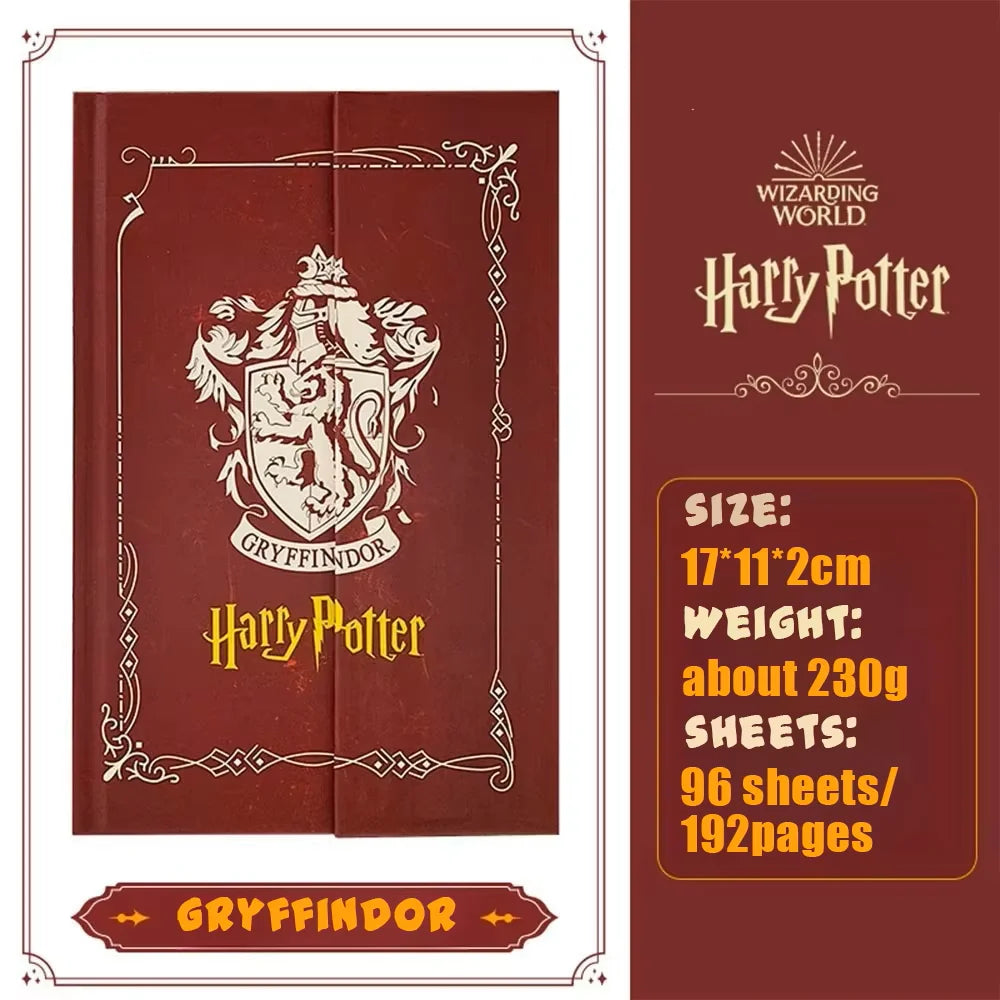 Authentic Harries Potters Peripheral Retro Notebook Magic Academy Hogwarts Slytherin Portable Notebook School Student Stationery