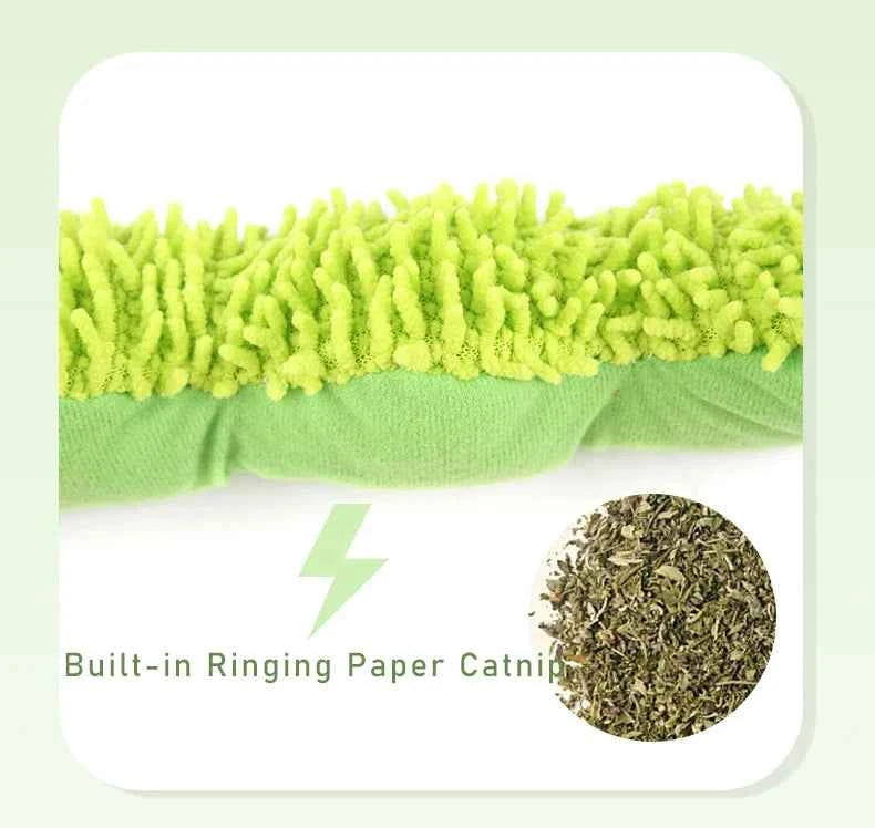 Cat Chew Toys Caterpillar Catnip Molar Toy Silvervine Cat Teaser Interaction Toy Clean Mouth Kitten Toy Pet Supplies Accessories