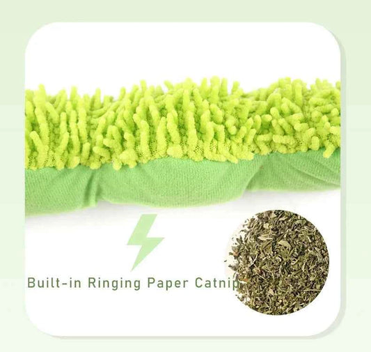 Cat Chew Toys Caterpillar Catnip Molar Toy Silvervine Cat Teaser Interaction Toy Clean Mouth Kitten Toy Pet Supplies Accessories