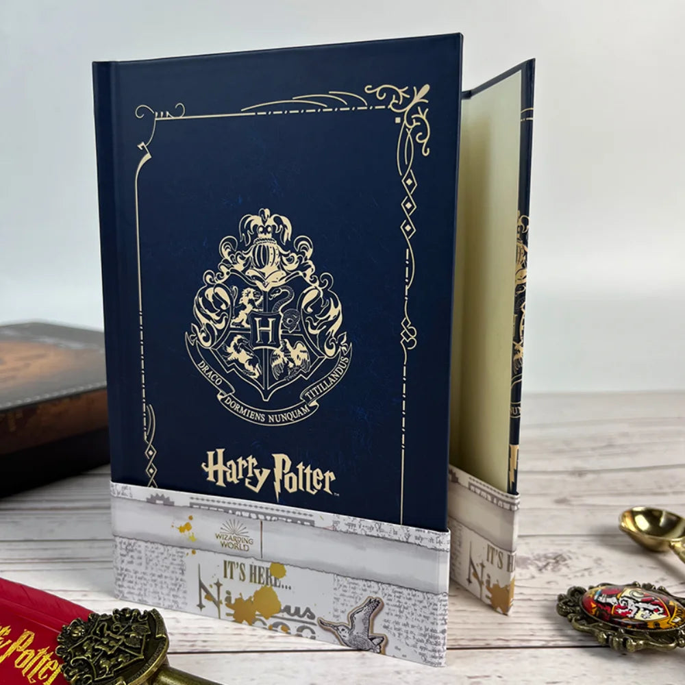 Authentic Harries Potters Peripheral Retro Notebook Magic Academy Hogwarts Slytherin Portable Notebook School Student Stationery