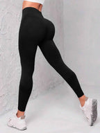 Seamless Wide Waistband Sports Leggings