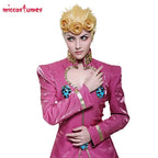Miccostumes Giorno Giovanna Golden Wind Cosplay Costume PU Leather