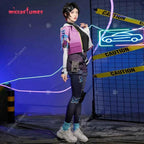 Miccostumes Wiomen's Clove Cosplay Costume Top and Jacket with Shorts and Tights Fullset