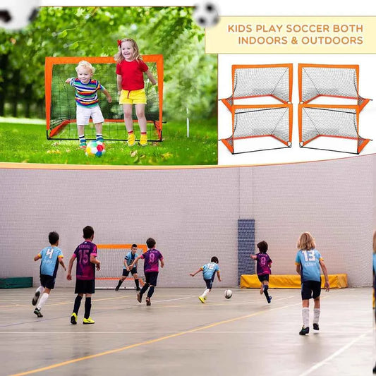 1pcs Football Goal for Garden Football Net Pop Up Goals Set Soccer Goal Net for Backyard Birthday Gift for Soccer Training ﻿