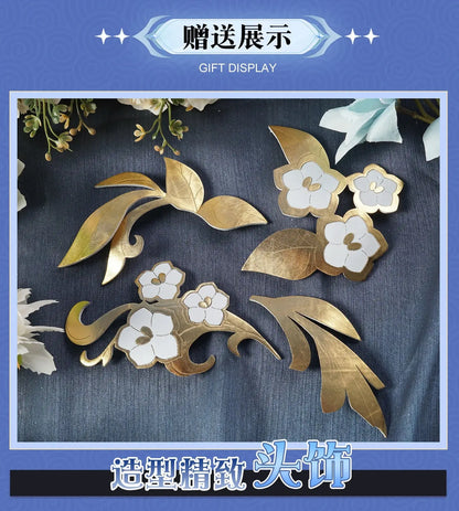 Shen He Cosplay Costume Frostflower Dew Dress Genshin Impact Lantern Rite Shenhe New Cosplay Outfits Ganyu Included New Arrival - SS69