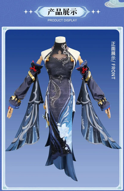 Shen He Cosplay Costume Frostflower Dew Dress Genshin Impact Lantern Rite Shenhe New Cosplay Outfits Ganyu Included New Arrival - SS69