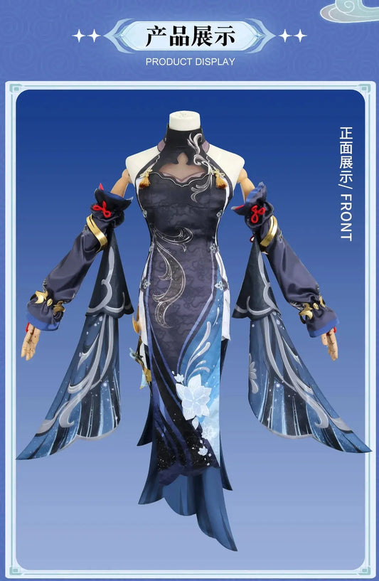 Shen He Cosplay Costume Frostflower Dew Dress Genshin Impact Lantern Rite Shenhe New Cosplay Outfits Ganyu Included New Arrival - SS69