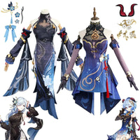 Shen He Cosplay Costume Frostflower Dew Dress Genshin Impact Lantern Rite Shenhe New Cosplay Outfits Ganyu Included New Arrival - SS69