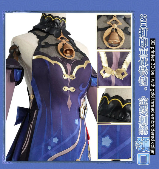 Shen He Cosplay Costume Frostflower Dew Dress Genshin Impact Lantern Rite Shenhe New Cosplay Outfits Ganyu Included New Arrival - SS69