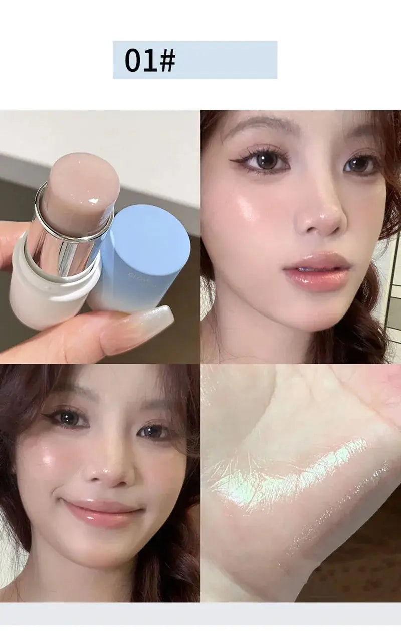 Shimmer Highlighter Stick Natural Water Light Clear Fine Shining Pearl Contour Shading Brightening Face Illuminator Dupes Makeup SS69