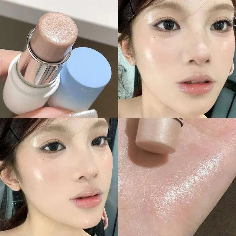 Shimmer Highlighter Stick Natural Water Light Clear Fine Shining Pearl Contour Shading Brightening Face Illuminator Dupes Makeup SS69