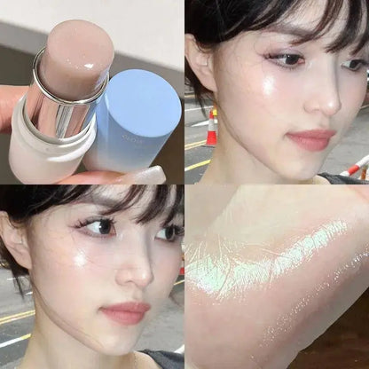 Shimmer Highlighter Stick Natural Water Light Clear Fine Shining Pearl Contour Shading Brightening Face Illuminator Dupes Makeup SS69