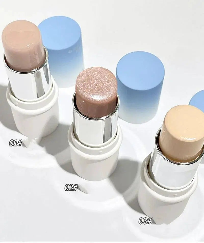 Shimmer Highlighter Stick Natural Water Light Clear Fine Shining Pearl Contour Shading Brightening Face Illuminator Dupes Makeup SS69
