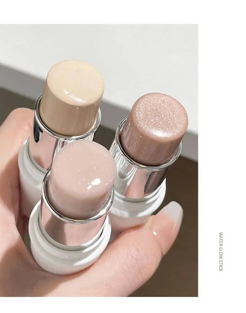 Shimmer Highlighter Stick Natural Water Light Clear Fine Shining Pearl Contour Shading Brightening Face Illuminator Dupes Makeup SS69