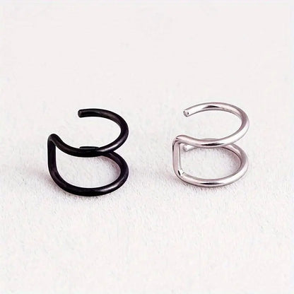 Simple U-shaped Lip Ring Ear Clip Multipurpose Jewelry For Women 1 Pc Y2K - SS69