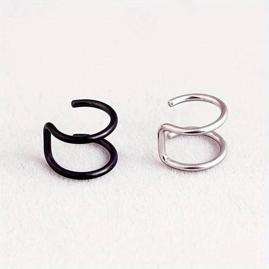 Simple U-shaped Lip Ring Ear Clip Multipurpose Jewelry For Women 1 Pc Y2K - SS69