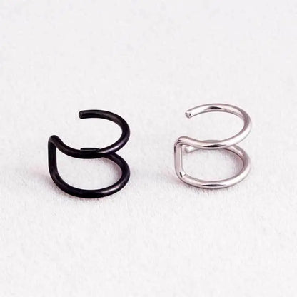 Simple U-shaped Lip Ring Ear Clip Multipurpose Jewelry For Women 1 Pc Y2K - SS69
