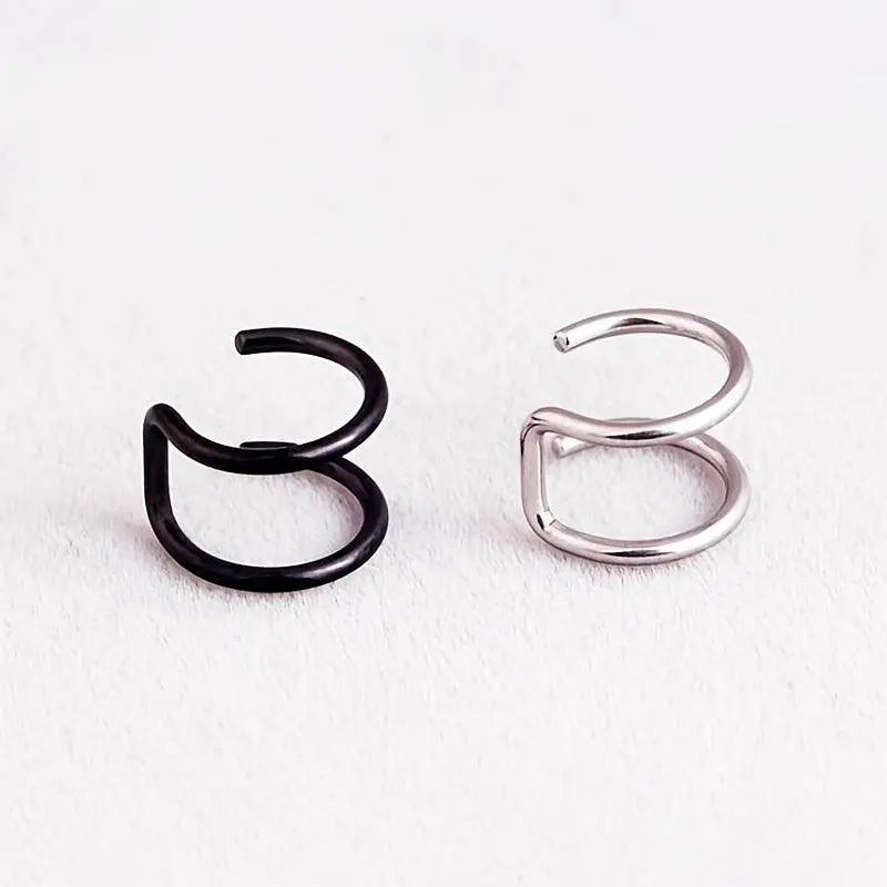 Simple U-shaped Lip Ring Ear Clip Multipurpose Jewelry For Women 1 Pc Y2K - SS69