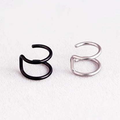 Simple U-shaped Lip Ring Ear Clip Multipurpose Jewelry For Women 1 Pc Y2K - SS69