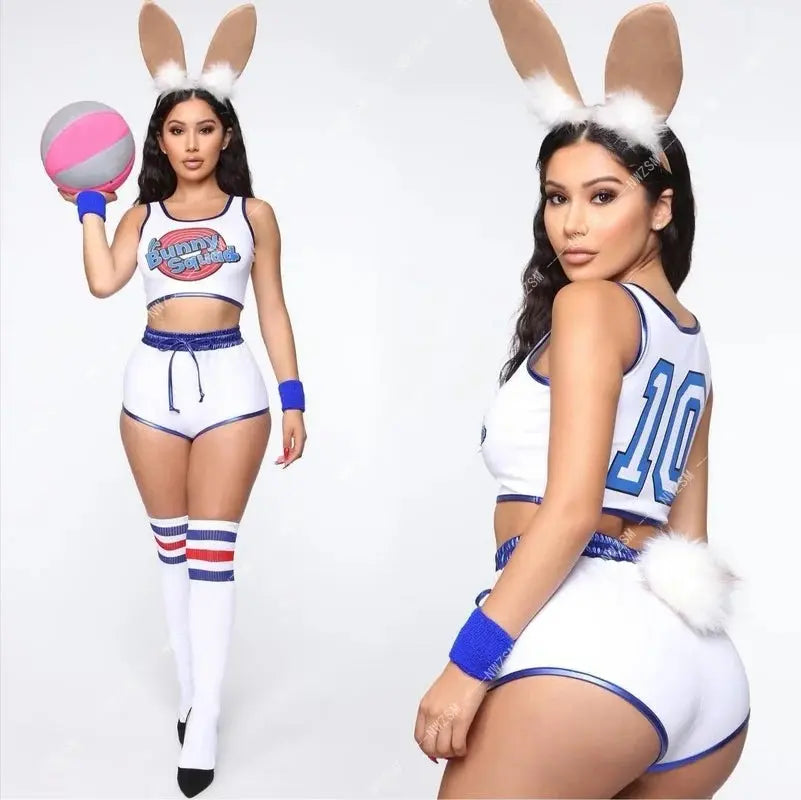 Space Lola Bunny Rabbit Cosplay Costume Rabbit Bunny Jam Costumes Women Girls Halloween Party Clothes Carnival suit - SS69