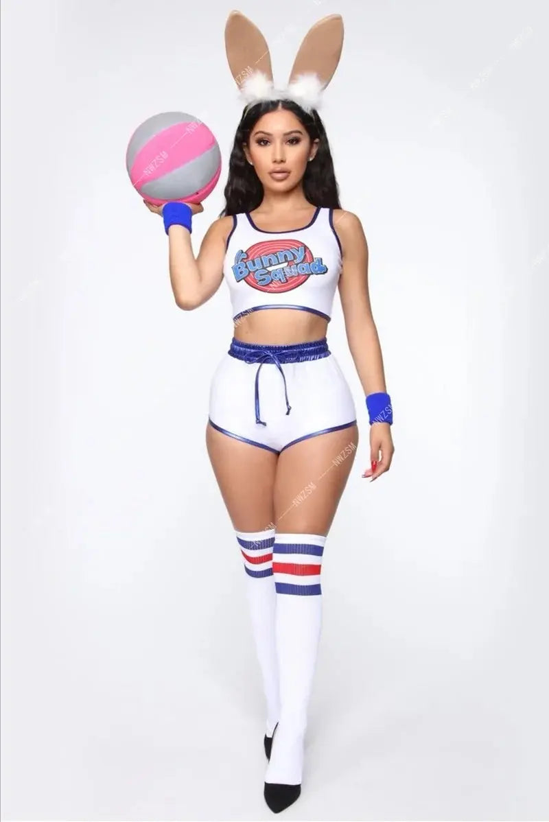 Space Lola Bunny Rabbit Cosplay Costume Rabbit Bunny Jam Costumes Women Girls Halloween Party Clothes Carnival suit - SS69