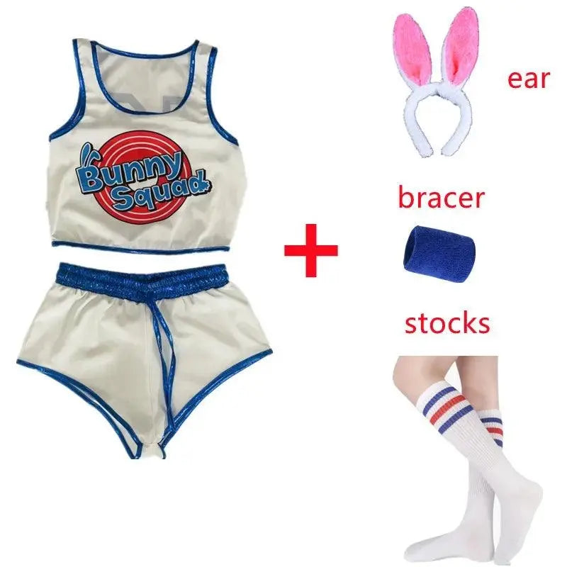 Space Lola Bunny Rabbit Cosplay Costume Rabbit Bunny Jam Costumes Women Girls Halloween Party Clothes Carnival suit - SS69