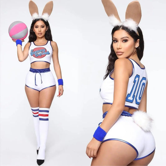 Space Lola Bunny Rabbit Cosplay Costume Rabbit Bunny Jam Costumes Women Girls Halloween Party Clothes Carnival suit - SS69