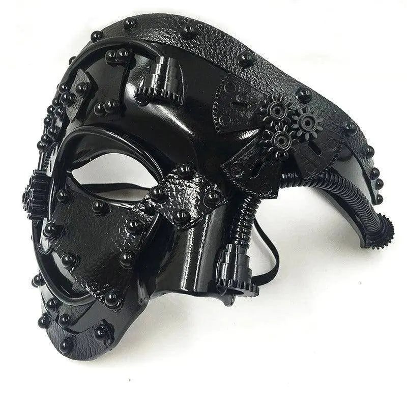 Steampunk  Phantom Masquerade Cosplay Medieval Retro Mask Ball Half Face Men Punk Costume Halloween Party Costume Props SS69