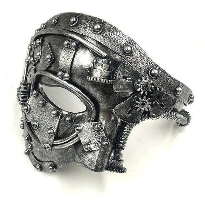 Steampunk  Phantom Masquerade Cosplay Medieval Retro Mask Ball Half Face Men Punk Costume Halloween Party Costume Props SS69